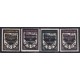 COLONIAS ITALIANAS RODI OCUPACION ALEMANA 1944 AEREOS SERIE COMPLETA DE ESTAMPILLAS NUEVAS MINT SEGUNDA GUERRA MUNDIAL CON GARANTIA AL DORSO, EN SASSONE 600 EUROS